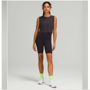 **NWOT** Lululemon Cropped Training Tank Top | Black Granite - Size 4